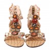 Women Shoes Bohemia Flat Bead Zipper Canvas Sandals