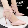 Hollo Out Pointed Toe High Heel Strappy Bandage Sexy European Style Pumps