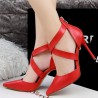 Hollo Out Pointed Toe High Heel Strappy Bandage Sexy European Style Pumps