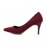 Suede Pure Color Candy Color European Style Slip On High Heel Stiletto Pumps