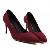 Suede Pure Color Candy Color European Style Slip On High Heel Stiletto Pumps