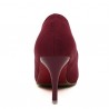 Suede Pure Color Candy Color European Style Slip On High Heel Stiletto Pumps