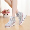 Womens Fashion Sequined Suede Platform Wedges Pumps Large Size Shoes