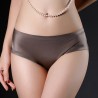 Sexy Hip Lifting Lace Back Seamfree Ice Silk Mid Waist Panties