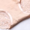 Sexy Hip Lifting Lace Back Seamfree Ice Silk Mid Waist Panties