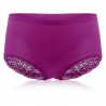 Sexy Hip Lifting Lace Back Seamfree Ice Silk Mid Waist Panties