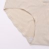 Soft Striped Seamless Breathable Ice Silk Mid Waist Panties