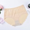 Seamless Ice Silk Lace Breathable Mid Waisted Panties