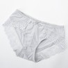 Lace-trim Seamless Cotton Crotch Low Rise Panties