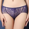 Embroidered Lace Breathable Hip Lifting Mid Waist Panties