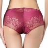 Embroidered Lace Breathable Hip Lifting Mid Waist Panties