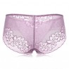 Embroidered Lace Breathable Hip Lifting Mid Waist Panties