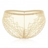 Plus Size See Through Lace Hip Lifting Mid Waist Panties