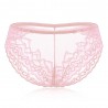 Plus Size See Through Lace Hip Lifting Mid Waist Panties