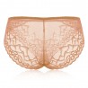 Plus Size See Through Lace Hip Lifting Mid Waist Panties