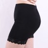 High Waisted Tummy Shaping Lace-trim Pocket Modal Boyshorts