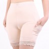 High Waisted Tummy Shaping Lace-trim Pocket Modal Boyshorts