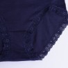 Plus Size High Waist Cotton Lace-trim Hip Lifting Panties