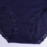 Plus Size High Waist Cotton Lace-trim Hip Lifting Panties