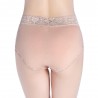 Plus Size High Waist Cotton Lace-trim Hip Lifting Panties