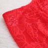 Lace-trim Flounces Hip-lifting Seamless Elastic Mid Waisted Panties