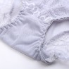 Lace Embroidered Breathable Seamfree Mid Waist Panties