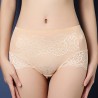 Lace Embroidered Breathable Seamfree Mid Waist Panties