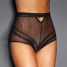 Plus Size High Waist Tummy Control Hollow Lace Panties