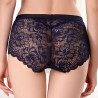 Lace Embroidered Hollow Breathable Mid Waist Panties