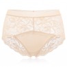 Lace Embroidered Hollow Breathable Mid Waist Panties