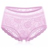 Plus Size Lace Tummy Slimming Breathable Panties For Women