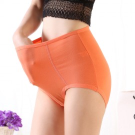 Plus Size High Waisted Cotton Tummy Control Full Hip Panties