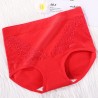 Plus Size High Waisted Cotton Lace Full Hip Panties