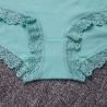 Cotton Lace-trim Hip Lifting Soft Mid Rise Panties