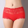 Cotton Lace-trim Hip Lifting Soft Mid Rise Panties