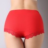 Cotton Lace-trim Hip Lifting Soft Mid Rise Panties