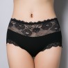 Cotton Lace-trim Hip Lifting Soft Mid Rise Panties