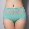 Cotton Lace-trim Hip Lifting Soft Mid Rise Panties