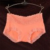 Breathable Lace-trim Hip Lifting Modal Mid Waist Panties