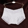 Breathable Lace-trim Hip Lifting Modal Mid Waist Panties