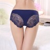 Lace Seamless Ice Silk Cotton Crotch Low Rise Panties