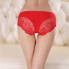 Lace Seamless Ice Silk Cotton Crotch Low Rise Panties