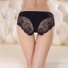 Lace Seamless Ice Silk Cotton Crotch Low Rise Panties