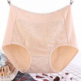 6XL Plus Size Cotton High Waisted Lace Butt Lifter Panties