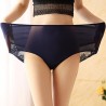 Plus Size High Waist Belly Control Breathable Lace Back Panties