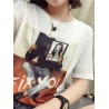 Casual Character Printed Short Sleeve T-shirt