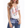 Women Print Crew Neck Short Sleeve Casual T-Shirt