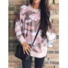 Camouflage Print Long Sleeve O-neck Blouse For Women