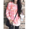 Camouflage Print Long Sleeve O-neck Blouse For Women