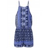 Bohemian Printed Halter Backless Sexy Women Short Jumpsuits